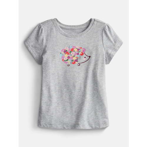 Wonder Nation Toddler Girls Graphic Tee with Short Puff Sleeves, Sizes 18M-5T
