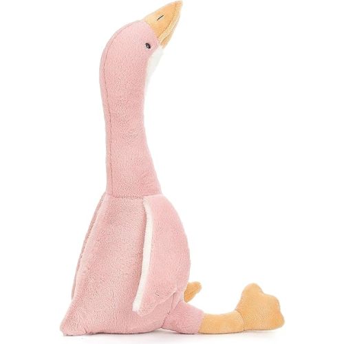 Goose Stuffed Animal - Swan Plush Toys, Soft Smooth Goose Plush Toys, Stuffed Goose Plushies Doll Hugging Pillow Gifts for Kids Birthday Decor(Pink-19.7INCH)