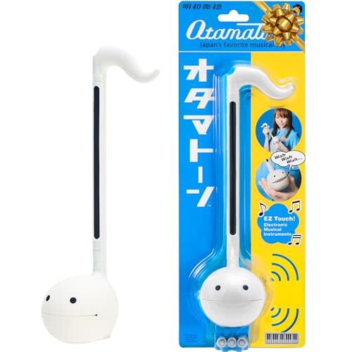 Otamatone Japanese Electronic Synthesizer Musical Instrument Toy - White | Portable Music Synthesizer from Japan by Maywa Denki Studio Award Winning Educational Fun Gift for Children, Teens & Adults
