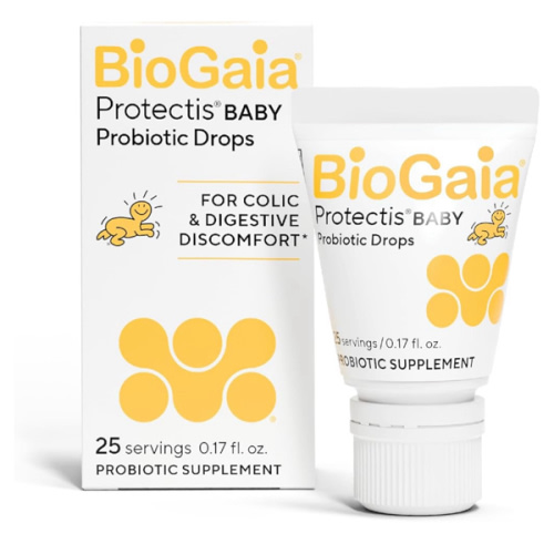 BioGaia Protectis Baby Probiotic Drops | Baby Essentials for Colic & Gas Relief | Safe for Newborns | Ease Crying, Fussing, Colic, Gas, Spit-ups & Constipation | No Dairy, Soy & Gluten | 5mL