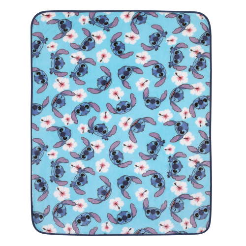 Disney Stitch Plush Toddler Blanket, Turquoise, Unisex, 40" x 50"