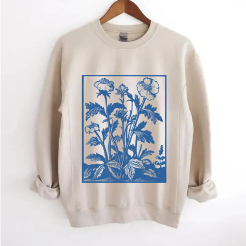 Vintage Wildflower Nursing Sweatshirt