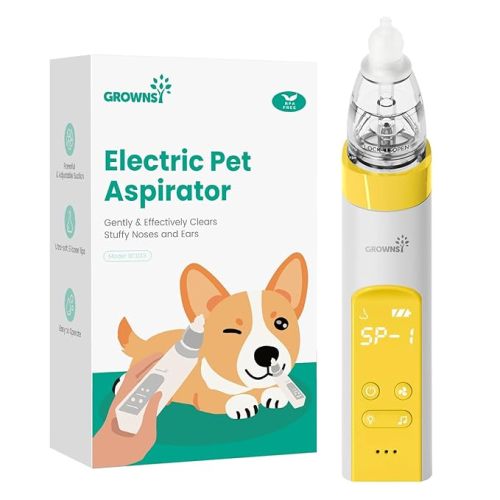 GROWNSY Nasal Aspirator for Baby, Electric Baby Nose Sucker with Larger Suction Chamber and More Powerful Suction, Automatic Nose Cleaner with Music and Light Soothing Function