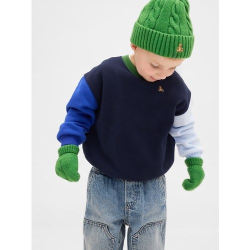 Baby & Toddler CashSoft Cable-Knit Beanie & Mittens Set