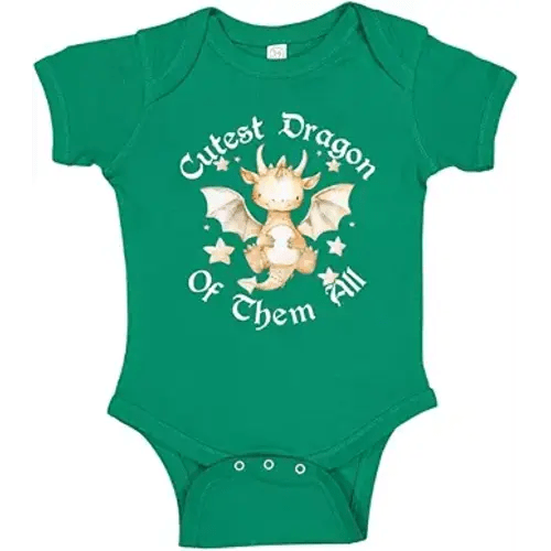 Cutest Dragon Baby One Piece Or Toddler T-Shirt Cute Little Dragon Baby Clothes