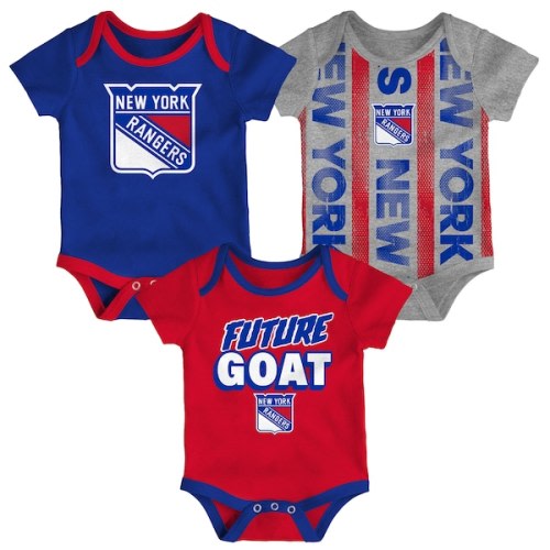 Infant New York Rangers  Loyal Buddies Three-Pack Bodysuit Set