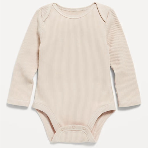 Unisex Long-Sleeve Ribbed Bodysuit for Baby | Old Navy