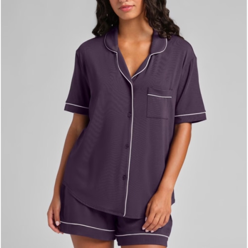 Luna Lounge Short Sleeve Short PJ Set | Comfrt