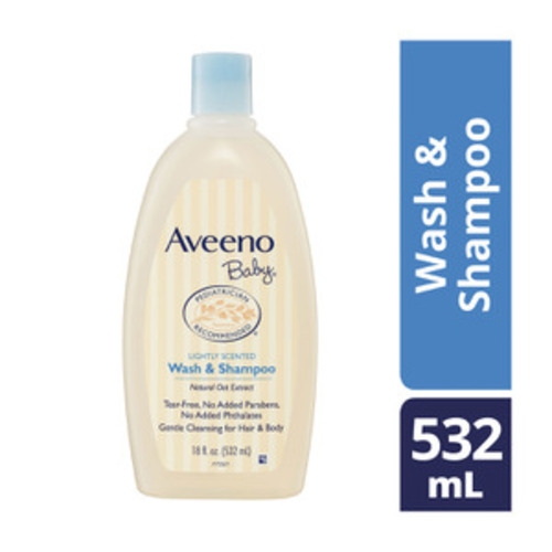 Aveeno Baby Daily Moisture Lightly Scented Sensitive Wash & Shampoo | 532mL