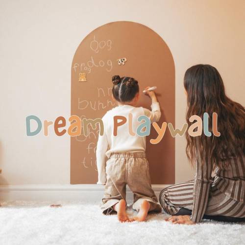 Magnetic Chalkboard Arch Wall Decal 70x110cm - Sashay Sand / Kids Room, Playroom, Montessori