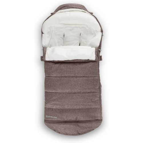 UPPAbaby CozyGanoosh 2-in-1 Seasonal Footmuff - Easily Attaches to UPPAbaby Strollers + RumbleSeat – Versatile, Ultra-Plush Zip-Out Liner for Cold Weather - Owen (Mocha Mélange)