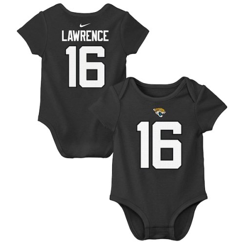 Trevor Lawrence Jacksonville Jaguars Nike Newborn & Infant Player Name & Number Bodysuit - Charcoal