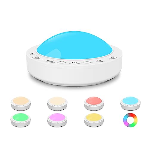 Dremkit White Noise Machine for Baby, Portable Sound Machine With Night Light for Travel Nursery, Rechargeable Lullaby for Kids Sleeping