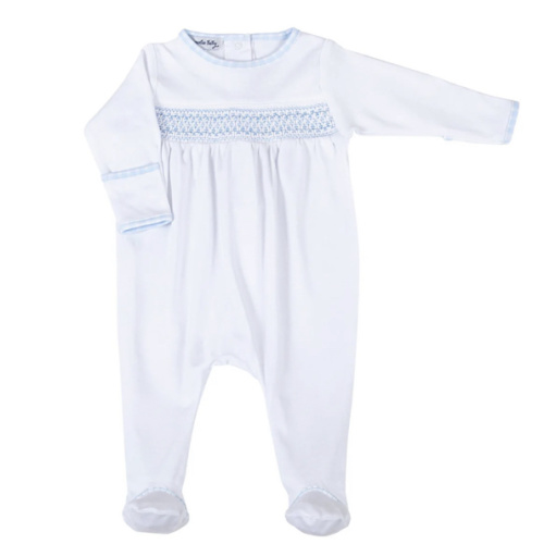 Magnolia Baby Boy New Beginnings Smocked Footie - Blue