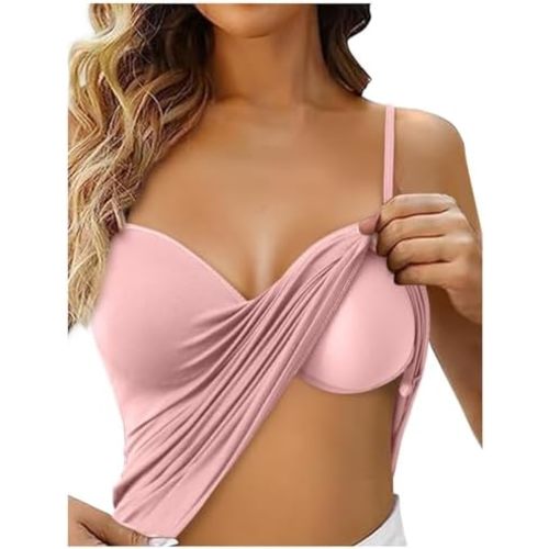 Tank Tops with Built in Bra for Women 2025 Racerback Workout Lounge Camisole Summer Sports Padded Cami Tube Casual Yoga Tops