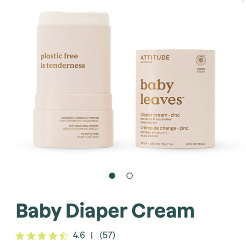 Diaper Cream – Unscented | ATTITUDE