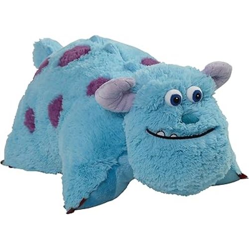 Pillow Pets Monsters Inc 16" Sulley Stuffed Animal, Disney Monsters University Plush Toy
