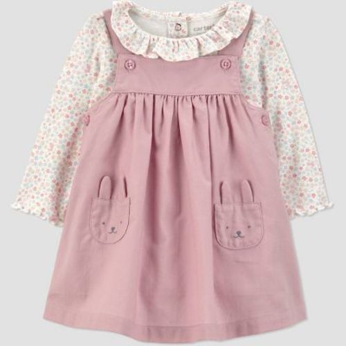 Carter's Just One You® Baby Girls' 2pc Floral Bodysuit and Skirtall Set - Pink 12M