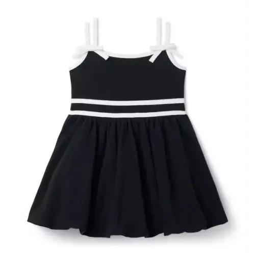 Girl Black The Bow Bubble Hem Dress by Janie and Jack