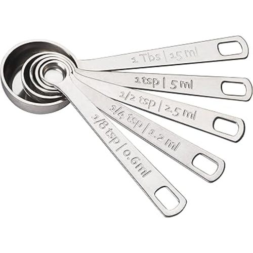Le Creuset Stainless Steel Measuring Spoons, Set of 5