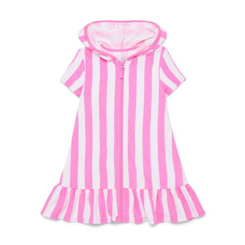 Wonder Nation Girls Terry Towel Swimsuit Coverup Dress with UPF 50+, Sizes 4-18 & Plus