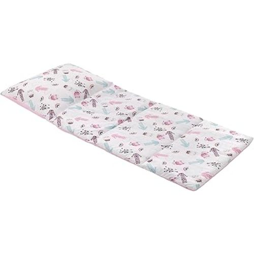 DreamWorks Gabby's Dollhouse Dream It Up Pink, Aqua, Purple PJ's Deluxe Easy Fold Toddler Nap Mat