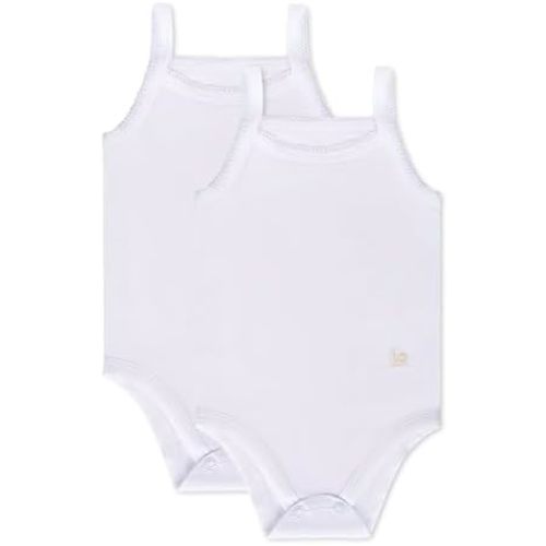 Feathers Tank Top Bodysuits for Baby Girl (2 Pack) Super Soft One-Piece Toddler Bodysuit