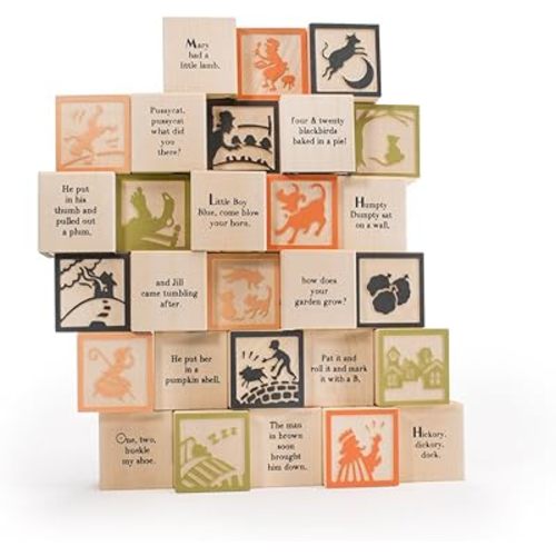 Uncle Goose Nursery Rhyme Blocks - Made in The USA