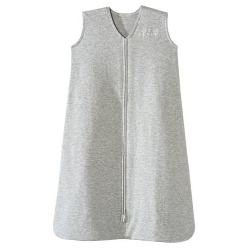 HALO Sleepsack 100% Cotton Wearable Blanket - Heather Gray M: Sleeveless, Front Full Length Zipper, V Neck