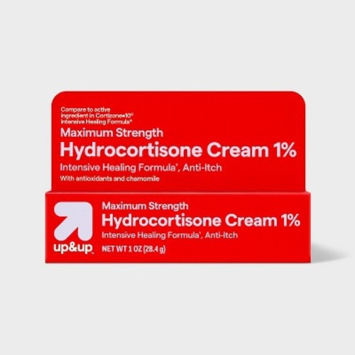 Anti-Itch 1% Hydrocortisone Maximum Strength Intensive Healing Cream - 1oz - up&up™