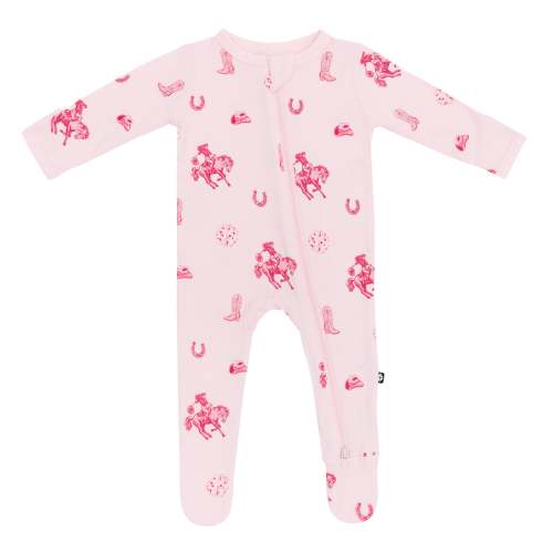 Zippered Footie in Disco Cowgirl