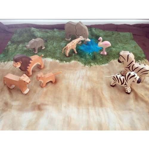 African Savannah Playsilk: Hand-Dyed