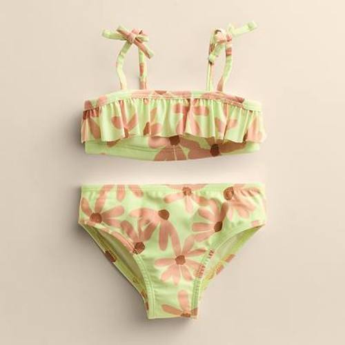 Baby & Toddler Girl Little Co. by Lauren Conrad Ruffled Tie-Shoulder Bikini Set