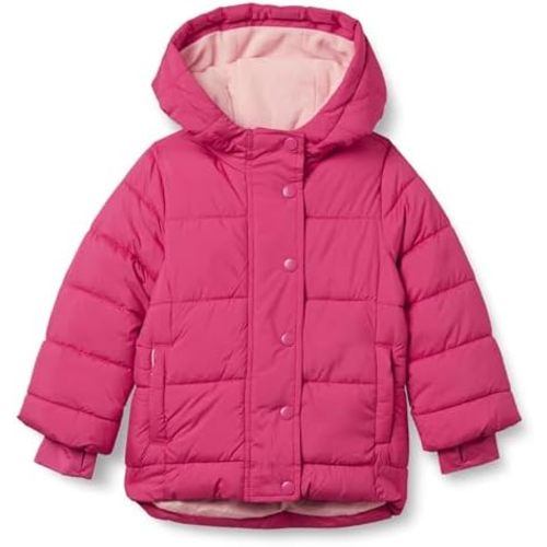 Amazon Essentials Girls and Toddlers' Heavyweight Hooded Puffer Coat, Water-Resistant