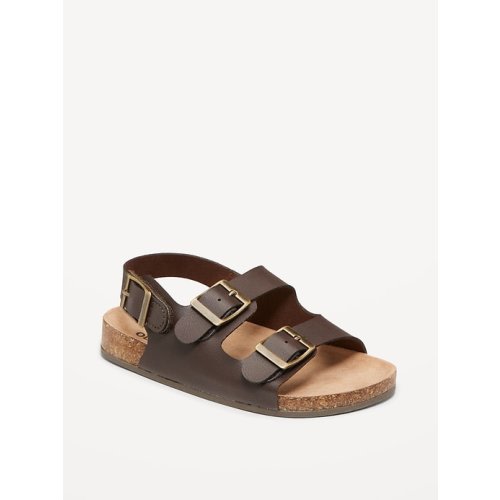 Faux-Leather Double-Strap Sandals for Toddler Boys