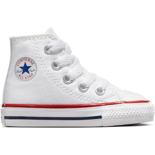 Converse Kids' Chuck Taylor All Star High Top, Optical White, 2 Infant