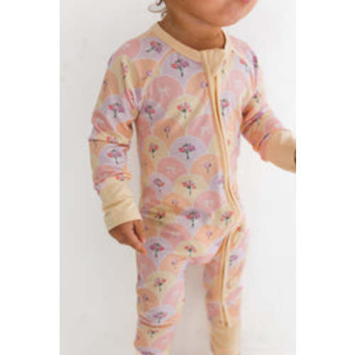 Savannah Floral Zipper Romper – In My Jammers