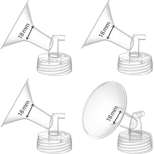 Flange 18mm Compatible for Spectra S1 S2 Breast Shield, Replacement Pump Parts Compatible with Motif Luna Accessories