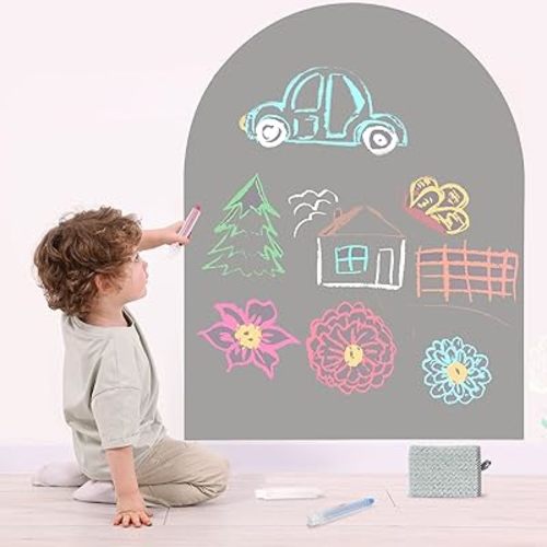 Magnetic Arch Wall Decal for Kids(Light Gray) 80x100cm