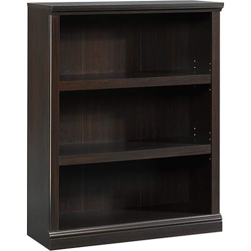 Sauder Miscellaneous Storage 3-Shelf Bookcase/ Book shelf, Jamocha Wood finish