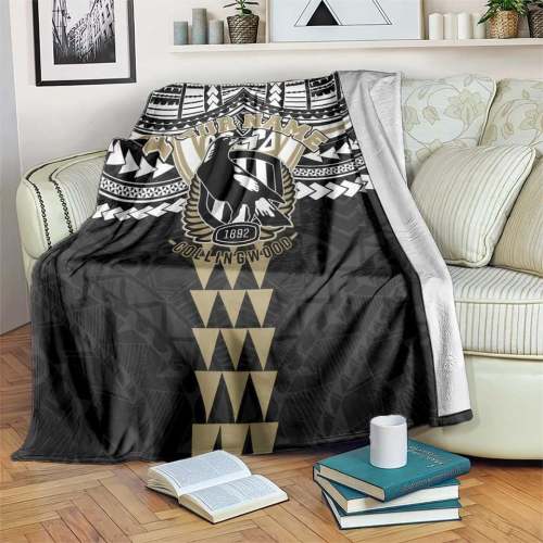 Personalized Collingwood Magpies Fleece Blanket, Football Pattern