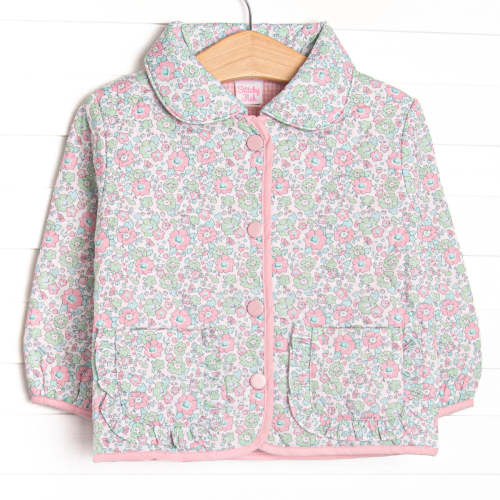 Camilla Quilted Coat, Green Floral – Stitchy Fish
