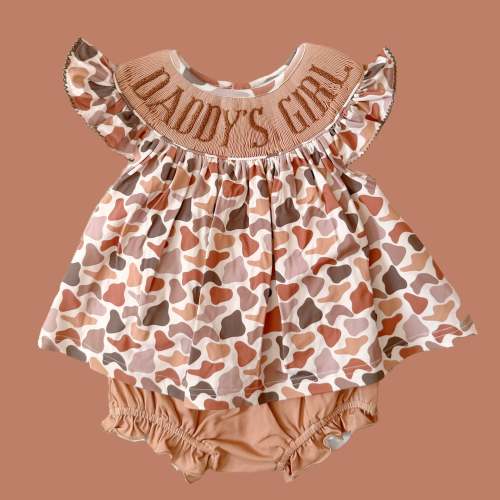 Camo Daddy's Girl Diaper Set