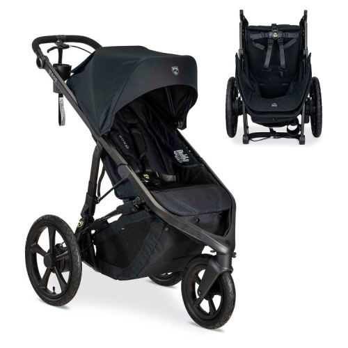 BOB Gear Wayfinder Jogging Stroller with Dual Suspension and Air-Filled Tyres - Nightfall: Adjustable Handle, Infant Car Seat Compatible