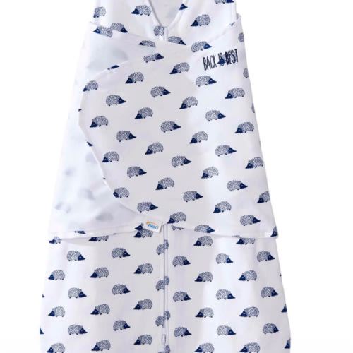 Navy Hedgehog Cotton Swaddle S | HALO