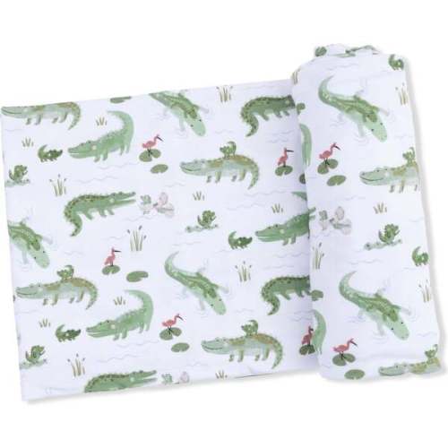Crayon Alligators, Swaddle Blanket - Angel Dear | Maisonette