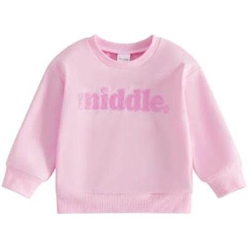 Big Middle Little Sibling Shirt Pullovers for Boy Girls 0-8T