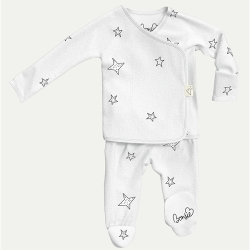 Footie - Stars – Bonsie Skin to Skin Babywear