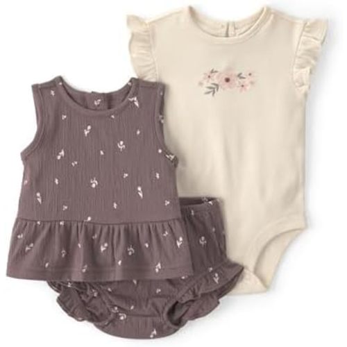 Carter's Baby Girls' 3-piece Diaper Cover Set