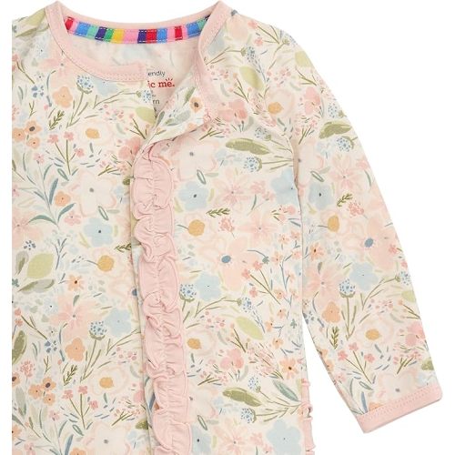 Magnetic Me Girls Modal Magnetic Baby Footie Pajamas | Silky Soft Modal Fabric | Baby Sleepers Available Sizes PRE - 24M